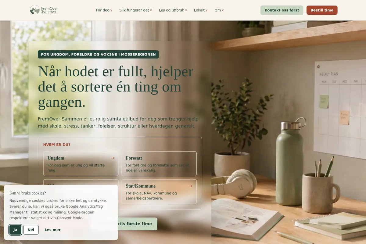 Forsiden til Fremover Sammen