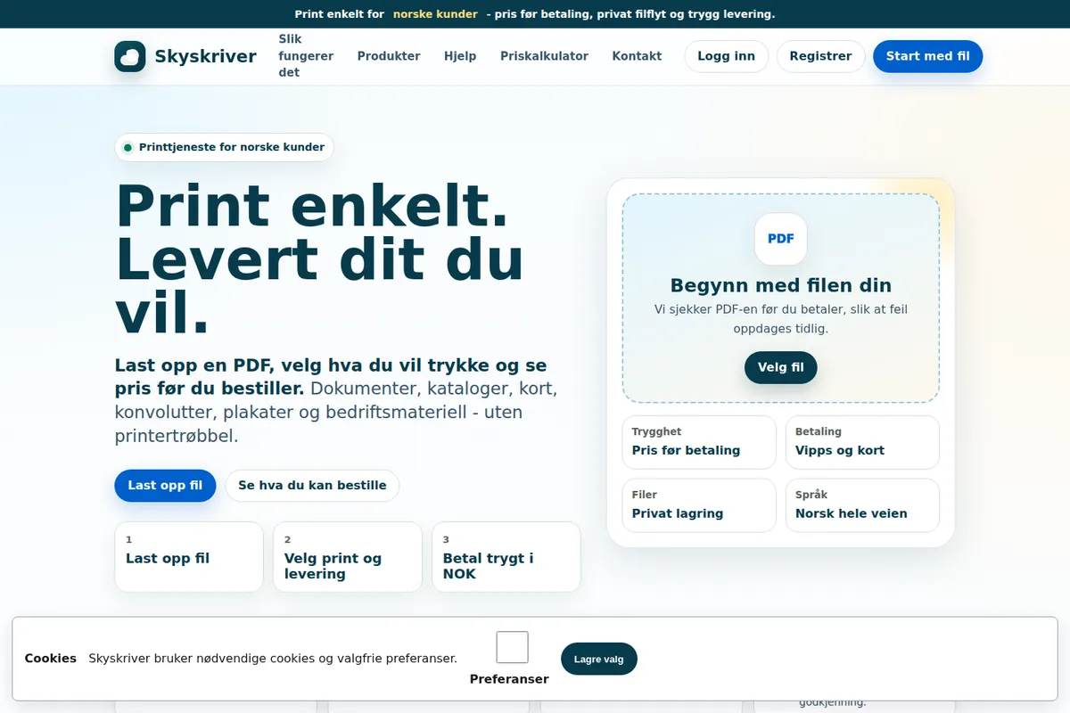 Forsiden til Skyskriver
